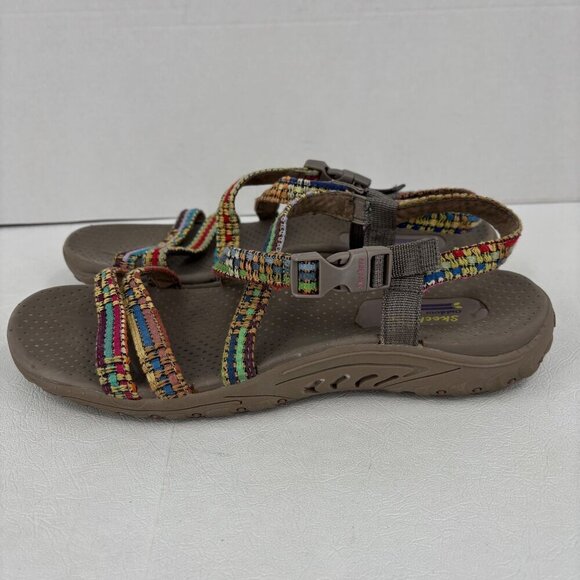 Skechers Reggae Strappy Sandals Womens 11 Multi Color Sporty Outdoor Lifestyle - Picture 5 of 9